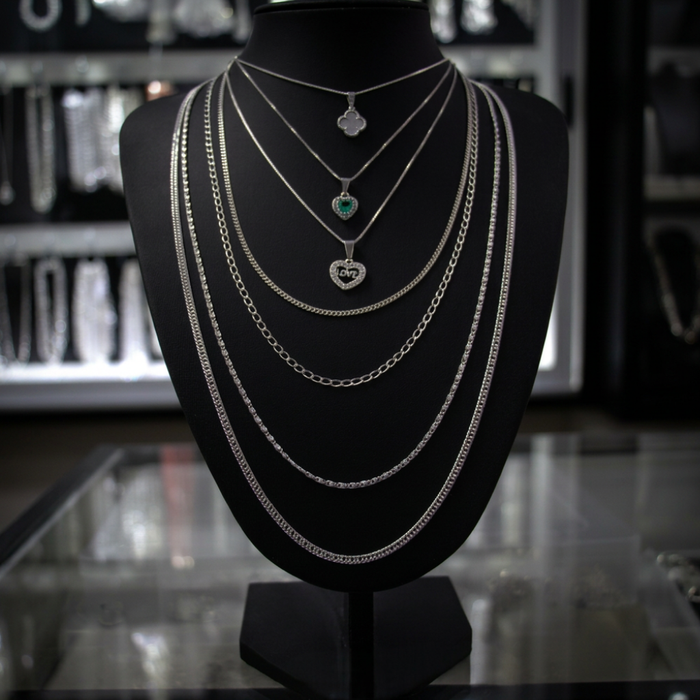 Lote de Cadenas de Plata para Mujer – Diseños Surtidos