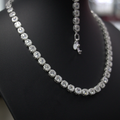 Lote de Collares de Plata con Microcircones – Brillo Clásico
