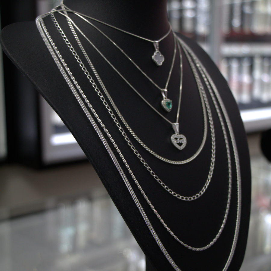 Lote de Cadenas de Plata para Mujer – Diseños Surtidos
