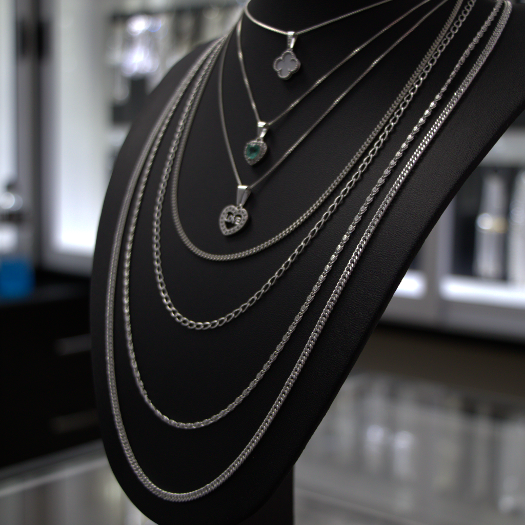 Lote de Cadenas de Plata para Mujer – Diseños Surtidos