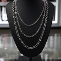 Lote de Cadenas Rolo de Plata – Diferentes Grosores