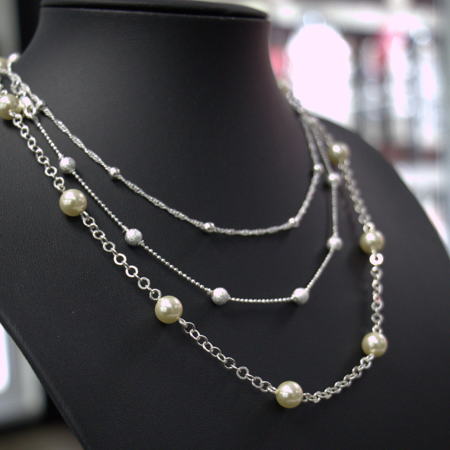 Lote de Collares de Plata con Perlas – Diseños Delicados
