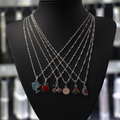 Lote de Cadenas de Plata con Colgantes con diseño