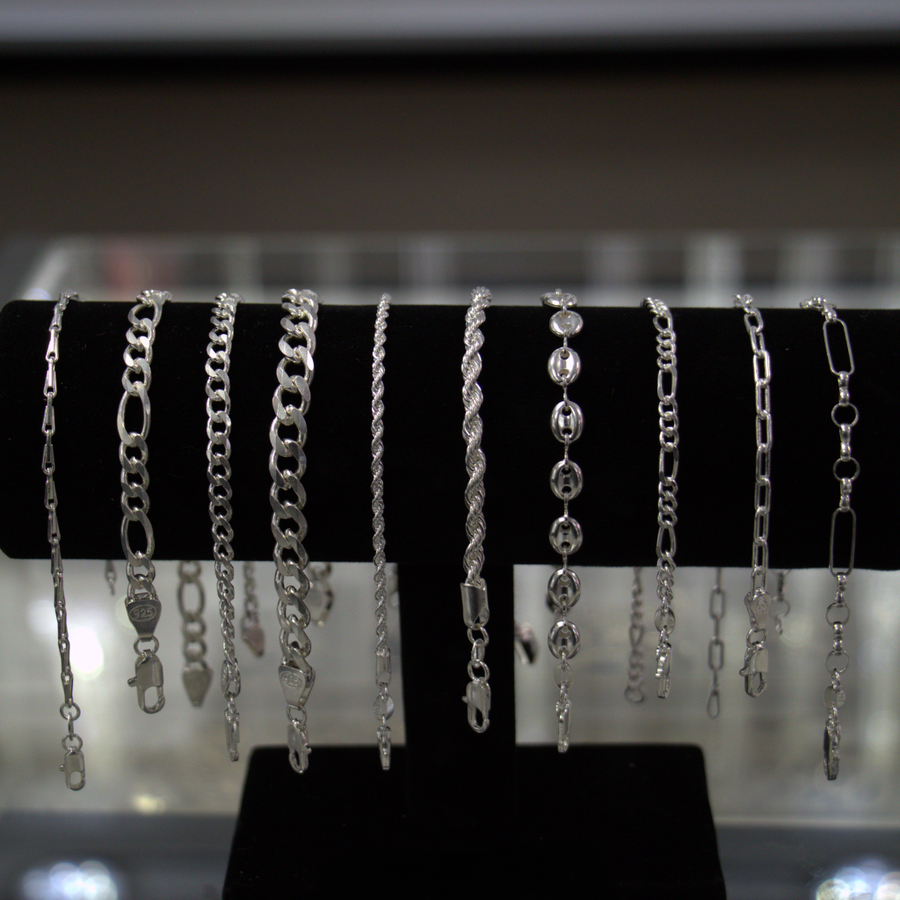 Lote de Pulseras de Plata – Diseños y Eslabones Surtidos