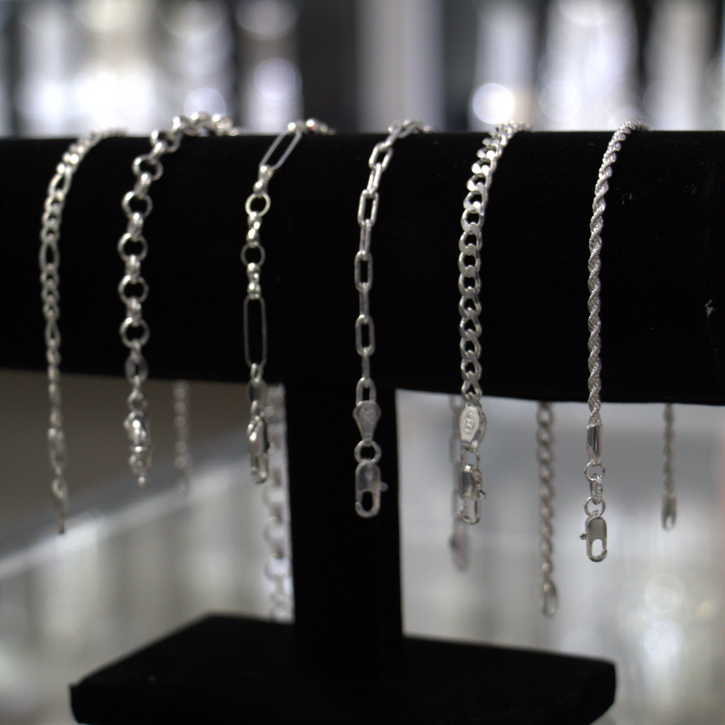 Lote de Pulseras de Plata – Eslabones y Diseños Surtidos