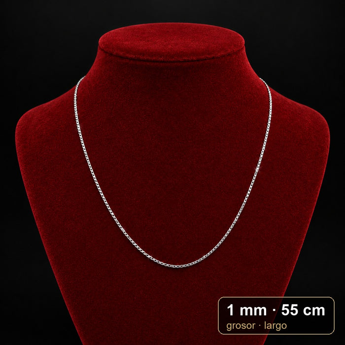 Cadena Grumet 1 mm x 55 cm · por mayor