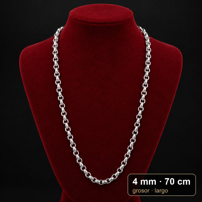 Cadena Rolo 4 mm x 70 cm · por mayor
