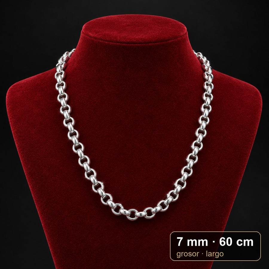 Cadena Rolo 7 mm x 60 cm · por mayor