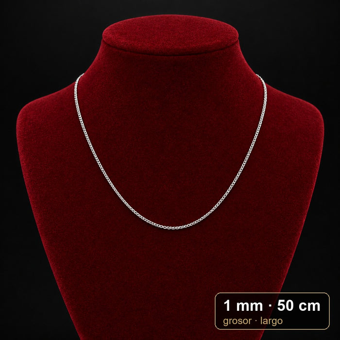 Cadena triple Grumet 1 mm x 50 cm · por mayor