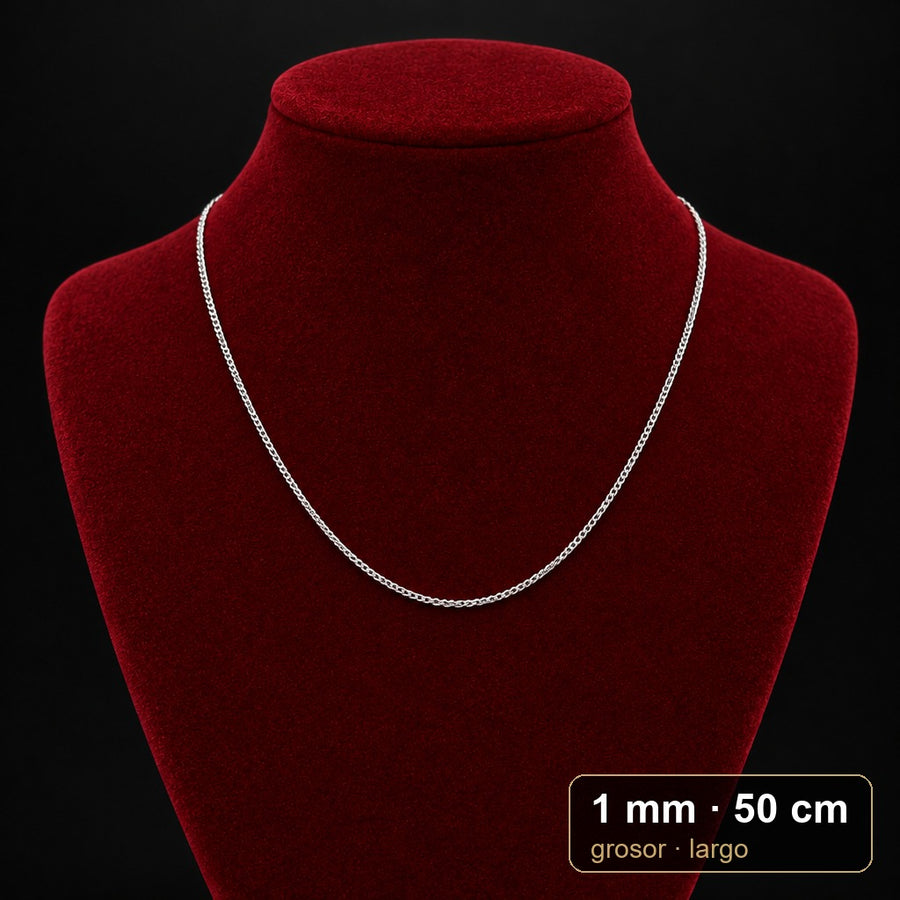Cadena triple Grumet 1 mm x 50 cm · por mayor