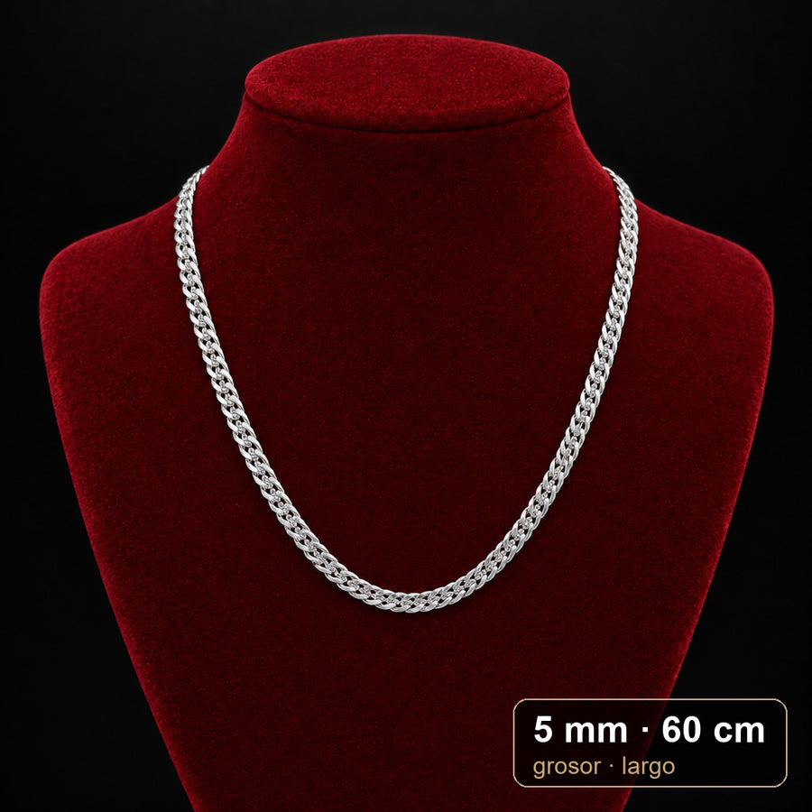 Cadena triple Grumet 5 mm x 60 cm · por mayor