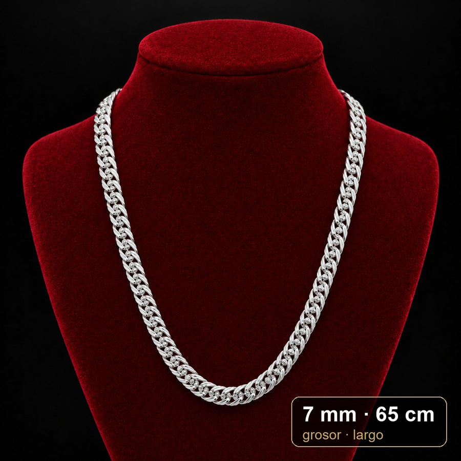 Cadena triple Grumet 7 mm x 65 cm · por mayor
